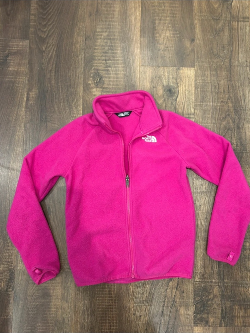 The North Face Girls' Hot Pink Fleece Jacket - Full Zip